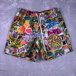 Teenage Mutant Ninja Turtles Freeze Max Team Turtles Woven/Swim Shorts Mens Med